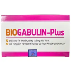 Viên uống BIOGABULIN PLUS Vinaphar (Hộp 100 viên) Giúp bổ sung lợi khuẩn, tăng cường tiêu hóa, giảm rối loạn tiêu hóa