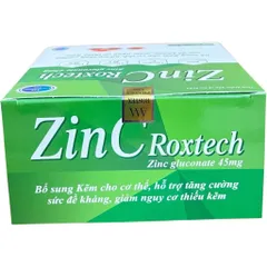 Viên uống ZinC Roxtech (Hộp 100 viên) Hỗ trợ tăng cường sức đề kháng và nâng cao hệ miễn dịch tự nhiên.