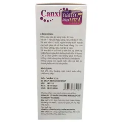 Viên uống Canxi Nano Plus MK7 (Chai 30 viên) Hỗ trợ phát triển xương và chiều cao cho trẻ em và giảm nguy cơ loãng xương 812196