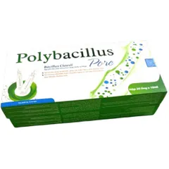Men tiêu hóa Polybacillus Pore (Hộp 20 ống) Hỗ trợ cân bằng hệ vi sinh đường ruột, giảm triệu chứng rối loạn tiêu hóa
