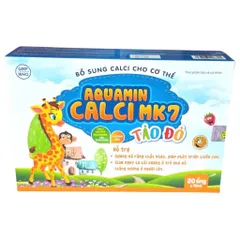 Sản phẩm Aquamin Calci MK7 Tảo Đỏ (Hộp 20 ống) Hỗ trợ phát triển xương và răng chắc khỏe, tăng chiều cao.