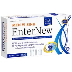 Men vi sinh EnterNew (Hộp 20 ống) Bổ sung 3 tỷ lợi khuẩn giúp giảm rối loạn tiêu hóa do loạn khuẩn.