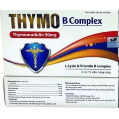 Viên uống THYMO B Complex (Hộp 30 viên) Bổ sung acid amin, vitamin và khoáng chất thiết yếu giúp tăng hệ miễn dịch