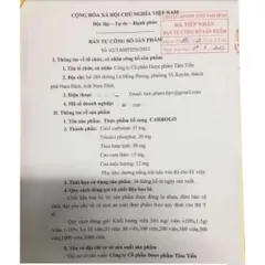 Viên uống CARBOGO (Chai 100 viên) Giảm tình trạng đầy hơi, chướng bụng, ăn uống khó tiêu, tiêu chảy, đi phân sống