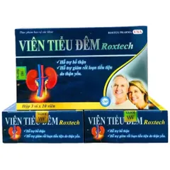 Viên Tiểu Đêm Roxtech (Hộp 30 viên) Hỗ trợ bổ thận và giảm rối loạn tiểu tiện giúp giảm tình trạng tiểu buốt, tiểu rắt