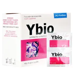 Cốm men vi sinh Ybio DHG Pharma (Hộp 24 gói) Hỗ trợ tiêu hóa giúp giảm tiêu chảy, táo bón, đầy bụng, ăn không tiêu