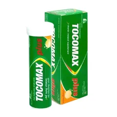 Viên sủi Tocomax Plus Boston Pharma (Tuýp 10 viên) Bổ sung vitamin và khoáng chất, tăng cường sức đề kháng, giảm mệt mỏi