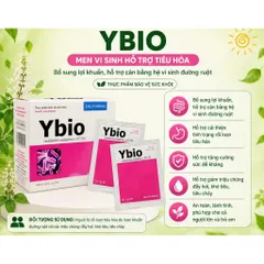 Cốm men vi sinh Ybio DHG Pharma (Hộp 24 gói) Hỗ trợ tiêu hóa giúp giảm tiêu chảy, táo bón, đầy bụng, ăn không tiêu