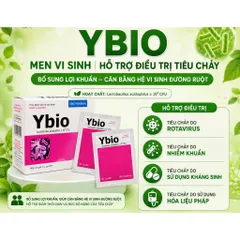 Cốm men vi sinh Ybio DHG Pharma (Hộp 24 gói) Hỗ trợ tiêu hóa giúp giảm tiêu chảy, táo bón, đầy bụng, ăn không tiêu