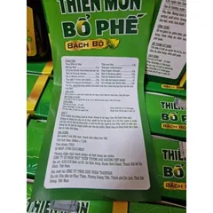 THIÊN MÔN BỔ PHẾ BÁCH BỘ (chai 280ml) Giúp giảm ho khan, ho đàm, hen suyễn, đau rát họng, khản tiếng