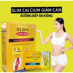 Đường Bắp SLIM CALCIUM (Hộp 50 gói) phù hợp cho người ăn kiêng hoặc bị tiểu đường.