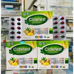 Viên uống giảm ho Cidetest BƯỚM BẠC (Hộp 100 viên) Giúp giảm ho, đau rát họng, khan tiếng, giảm đờm.