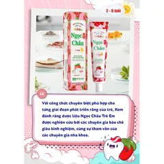 Kem đánh răng Dược Liệu Ngọc Châu dành cho trẻ em từ 2 - 6 tuổi (Tuýp 50g)