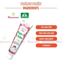 Kem đánh răng Dược Liệu Ngọc Châu dành cho trẻ em từ 2 - 6 tuổi (Tuýp 50g)