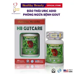 Viên uống HB GUTCARE (Hộp 30 viên) Hỗ trợ tăng đào thải acid uric, giảm đau khớp do lắng đọng acid uric.