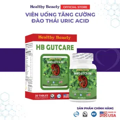 Viên uống HB GUTCARE (Hộp 30 viên) Hỗ trợ tăng đào thải acid uric, giảm đau khớp do lắng đọng acid uric.