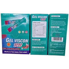 Gel dạ dày Gel Viscon Kore Plus (Hộp 24 gói) Hỗ trợ giảm tiết acid dịch vị, bảo vệ lớp niêm mạc dạ dày và tá tràng.