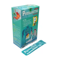 GEL DẠ DÀY PHOSGASTRO SIMETHICONE (Hộp 20 gói) Hỗ trợ giảm acid dịch vị, giúp bảo vệ niêm mạc dạ dày, tá tràng.