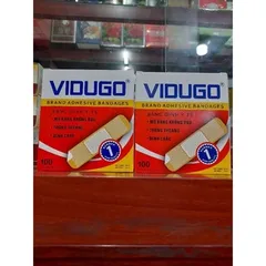 Băng keo cá nhân y tế VIDUGO (hộp 100 miếng) - An Toàn, Dính chắc, Thông thoáng, Mở băng không đau, Dễ sử dụng