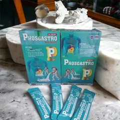 GEL DẠ DÀY PHOSGASTRO SIMETHICONE (Hộp 20 gói) Hỗ trợ giảm acid dịch vị, giúp bảo vệ niêm mạc dạ dày, tá tràng.