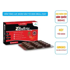 Viên uống ZBull Fast (Hộp 60 viên) Giúp bồi bổ sức khỏe, giảm căng thẳng, mệt mỏi, giúp ăn ngon miệng.