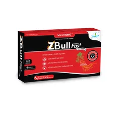 Viên uống ZBull Fast (Hộp 60 viên) Giúp bồi bổ sức khỏe, giảm căng thẳng, mệt mỏi, giúp ăn ngon miệng.