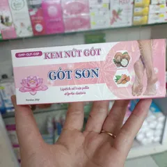 KEM NỨT GÓT GÓT SON (Tuýp 10g) Gót Son cho làn da mịn màng và đàn hồi chắc khỏe.