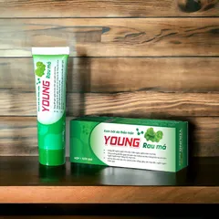 Kem bôi da thảo mộc YOUNG RAU MÁ (Tuýp 20g) Dùng để ngăn ngừa rôm sảy, mẫn ngứa, giảm hăm tã ở trẻ, giúp làm mát dịu da.