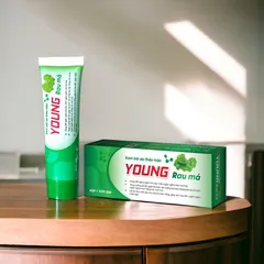 Kem bôi da thảo mộc YOUNG RAU MÁ (Tuýp 20g) Dùng để ngăn ngừa rôm sảy, mẫn ngứa, giảm hăm tã ở trẻ, giúp làm mát dịu da.