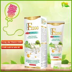 Sữa Rửa Mặt VITAMIN E200 Chiết xuất Sữa Dê (Tuýp 80ml) Làm sạch da, loại bỏ chất nhờn, bụi bẩn và tẩy tế bào chết.