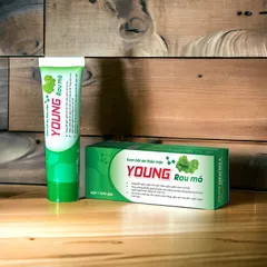 Kem bôi da thảo mộc YOUNG RAU MÁ (Tuýp 20g) Dùng để ngăn ngừa rôm sảy, mẫn ngứa, giảm hăm tã ở trẻ, giúp làm mát dịu da.