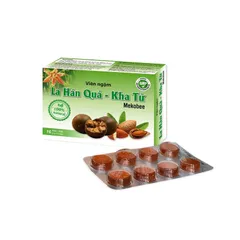 Viên ngậm ho Lá Hán Quả - Kha Tử (Hộp 16 viên) Giúp giảm ho các trường hợp: Ho gió, ho khan, ho do thời tiết thay đổi.