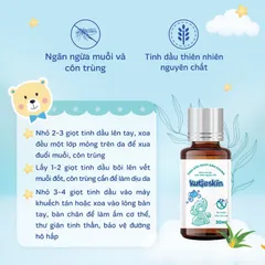 Tinh dầu Bạch đàn chanh tự nhiên Kutieskin (Chai 30ml) Giúp đuổi muỗi, côn trùng và làm nhanh dịu, lành vết muỗi đốt.