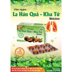 Viên ngậm ho Lá Hán Quả - Kha Tử (Hộp 16 viên) Giúp giảm ho các trường hợp: Ho gió, ho khan, ho do thời tiết thay đổi.