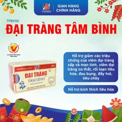 Viên uống Đại Tràng Tâm Bình (Hộp 60 viên) Hỗ trợ giảm tình trạng viêm đại tràng, giúp giảm rối loạn tiêu hóa.