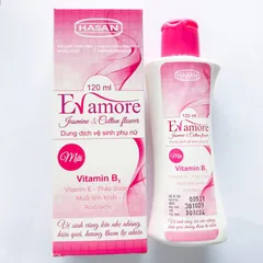 Dung dịch vệ sinh phụ nữ Evamore (Chai 120ml) Giúp làm sạch vùng kín hàng ngày, mang lại hương thơm nhẹ nhàng.