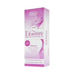 Dung dịch vệ sinh phụ nữ Evamore (Chai 120ml) Giúp làm sạch vùng kín hàng ngày, mang lại hương thơm nhẹ nhàng.