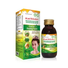 Siro bổ phế Mekobee Cao Lá Thường Xuân (Chai 100ml) Giúp bổ phế, giảm ho, làm ấm hô hấp, giảm ngứa rát họng, đau họng.