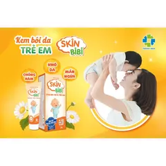 KEM CHỐNG HĂM TÃ SKIN BIBI (Tuýp 10g) Làm dịu da do côn trùng cắn, mẫn ngứa, chàm, hăm da, ban đỏ, giúp giữ ẩm cho da.