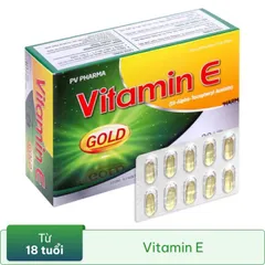 Viên uống bổ sung Vitamin E Gold PV Pharma (Hộp 30 viên) Giúp bổ sung vitamin E, chống oxy hóa, hạn chế lão hóa da.