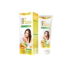 Sữa Rửa Mặt VITAMIN E200 Chiết xuất Nghệ (Tuýp 80ml) Giúp làm sạch da, loại bỏ chất nhờn, bụi bẩn và tẩy tế bào chết.