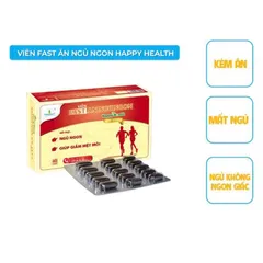 Viên uống FAST ĂN NGỦ NGON (Hộp 60 viên) Giúp giảm căng thẳng, mệt mỏi, lo âu, chán ăn, ăn không ngon, giúp ngủ ngon.