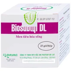 Men tiêu hóa Biosubtyl DL (Hộp 25 gói) Bổ sung vi khuẩn có lợi, giúp giảm rối loạn tiêu hóa do loạn khuẩn đường ruột.