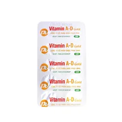 Viên uống Vitamin A-D PV Gold (Hộp 100 viên) Bổ sung vitamin A, D cho cơ thể, giảm khô mắt, quáng gà và còi xương ở trẻ.