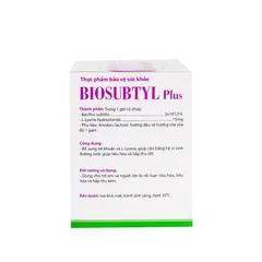 Men vi sinh dạng gói BIOSUBTYL Plus (Hộp 25 gói) Bổ sung lợi khuẩn và Lysine giúp cần bằng hệ vi sinh đường ruột.