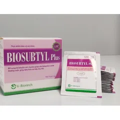 Men vi sinh dạng gói BIOSUBTYL Plus (Hộp 25 gói) Bổ sung lợi khuẩn và Lysine giúp cần bằng hệ vi sinh đường ruột.