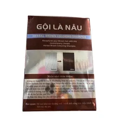 GỘI LÀ NÂU MATRIX (Hộp 10 gói) Mang lại mái tóc nâu sáng tự nhiên và mềm mượt, dễ chải.
