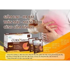 Gel dạ dày CURMIN NANO Bình Vị Gel (Hộp 30 gói) Giúp bổ tỳ dưỡng vị, điều hòa chức năng hệ tiêu hóa, giảm loét dạ dày.
