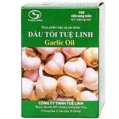 DẦU TỎI TUỆ LINH Garlic Oil (Hộp 100 viên) Hỗ trợ kiểm soát mỡ máu, mỡ gan, bảo vệ tim mạch, giúp giảm ho cảm lạnh.