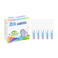 Men vi sinh ống BeeJuvit Subtilis (Hộp 10 ống) Hỗ trợ giảm rối loạn tiêu hóa như tiêu chảy, táo bón, đầy hơi.